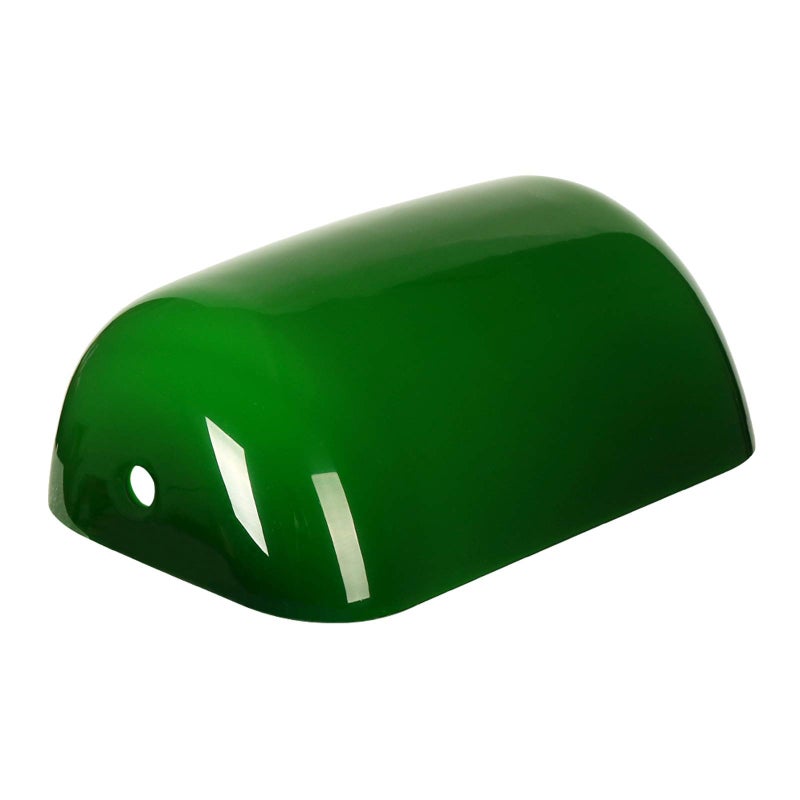 Newrays Green Glass Bankers Lamp Shade Replacement Cover,L8.85 W5.11 - Image 1